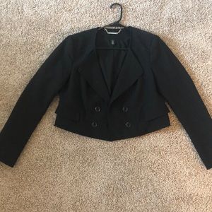 White House Black Market Black Blazer Size 10